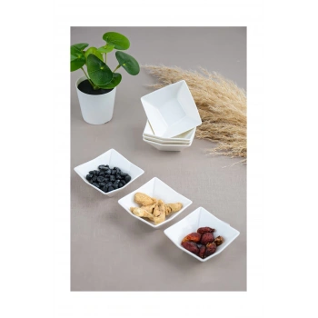 6lı Porselen Küçük Çerezlik -P-POR-101206