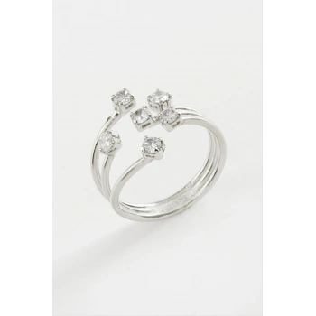 6 Zirkon Taşlı Yüzük