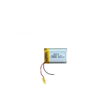 602535 3.7V 600 MAh Li-Polymer Pil Devreli/1.5A