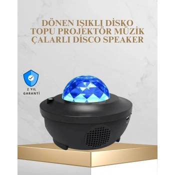 Bluetooth & Usb Müzik Çalar Gece Lambası – 50 m² Kapsama Uzaktan Kumanda