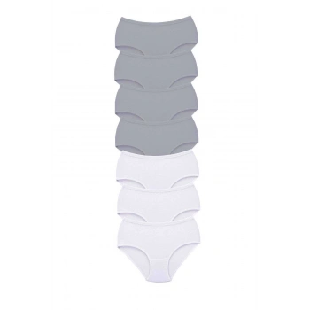 7 Adet Tutku Kadın Yüksek Bel Bato Kalın Lastik Külot S10