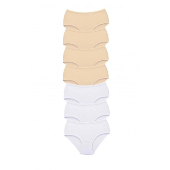 7 Adet Tutku Kadın Yüksek Bel Bato Kalın Lastik Külot S9