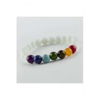7li Doğaltaş Çakra Bileklik