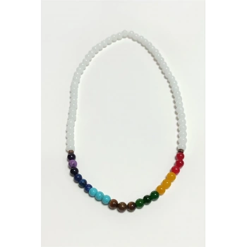 7li Doğaltaş Çakra Kolye