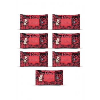 7 Paket Red Rose Islak Havlu Mendil 90 Adet Kapaklı Gül Kokulu