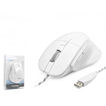 7D Ergonomi̇k Kablolu Ofi̇s Mouse 3600 Dpi - Beyaz ND1209W