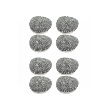 8 Adet Paslanmaz Çelik Tel Bulaşık Teli Poşetli