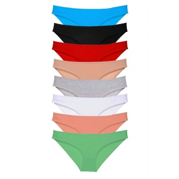 8 adet Süper Eko Set Likralı Kadın Slip Külot Set 1
