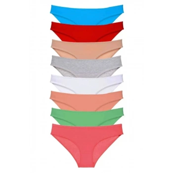 8 Adet Süper Eko Set Likralı Kadın Slip Külot Set 8
