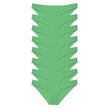 8 adet Süper Eko Set Likralı Kadın Slip Külot Yeşil