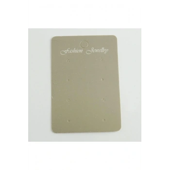 8 Delikli Gri Renkli Küpe Kartı