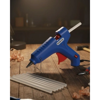 80 W Profesyonel Silikon Tabancası 11 Mm Uyumlu 5 Adet Hediye Silikon