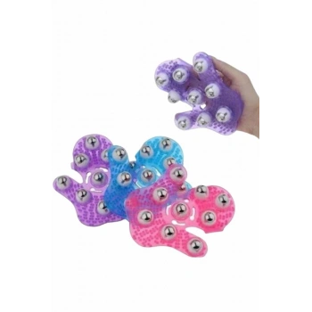 9 Bilyeli Masaj Eldiveni Tüm Vücut Masajına Uygun Kafa Masaj Aleti