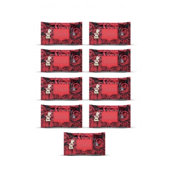 9 Paket Red Rose Islak Havlu Mendil 90 Adet Kapaklı Gül Kokulu