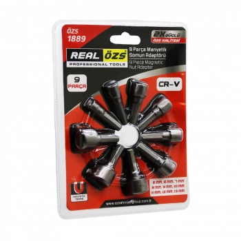 9  PARÇA   - 5-13 MM MANYETİK SOMUN SÖKME - ÇATI ADAPTÖRÜ (4887)
