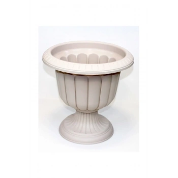 9,8 Litre Nergis Ayaklı Saksı Kırık Beyaz -N001