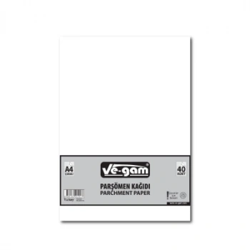 A4 40 PARÇA  ÇİZGİSİZ PARŞÖMEN KAĞIDI (4887)