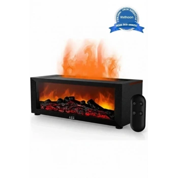 A4 Şömine Esintili Aromaterapi Difüzörü Ultrasonik Hava Nemlendici