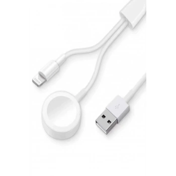 AC08 2in1 Kablosuz Şarj Apple Watch 1/2/3/4/5/6/7/8/SE