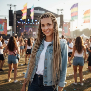 Afrika Örgüsü Ve Rasta İçin Sentetik Saç - Küllü Kumral