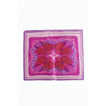 Ağaç Desenli Zr Şifon Fular 50*50 cm