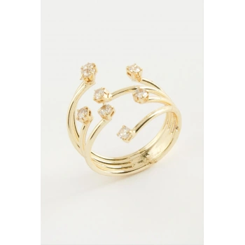 Ağaç Zirkon Taşlı Yüzük