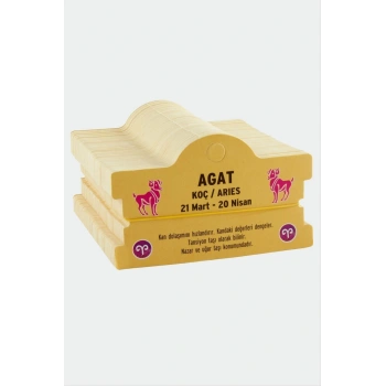 Agat & Koç Burç Bileklik Kartı