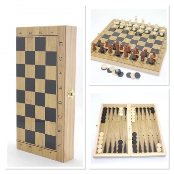 Ahşap Satranç Ve Tavla Seti Alk4241