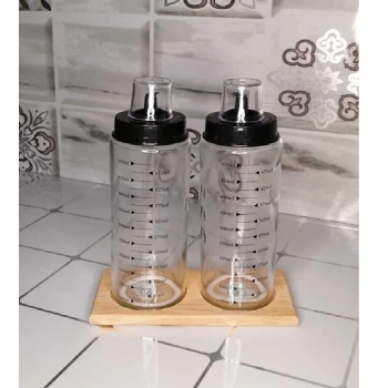 Ahşap Yağdanlık Altlığı -2 Bölmeli Yağlık Sosluk Standı (7272)