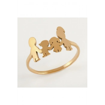 Aile Lüks Çelik Yüzük