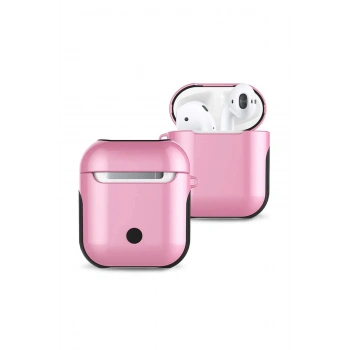 Airpods 2 (2.nesil) 3in1 Kılıf - Pembe