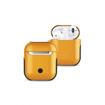 Airpods 2 (2.nesil) 3in1 Kılıf - Sarı