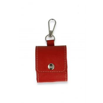 Airpods 2 (2.nesil) Askılı Kılıf - Kırmızı