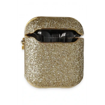 Airpods 2 (2.nesil) Spell Simli Kılıf - Gold