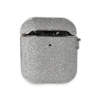 Airpods 2 (2.nesil) Spell Simli Kılıf - Gümüş