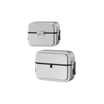 Airpods 3 (3.nesil) 404 Kilitli Kılıf - Gri