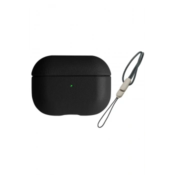 Airpods 3 (3.nesil) 405 Deri Kılıf - Siyah