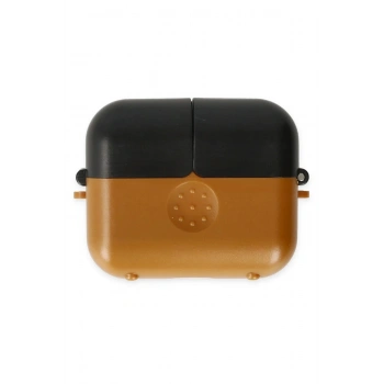 Airpods 3 (3.nesil) Basmalı Kılıf - Kahverengi-Siyah