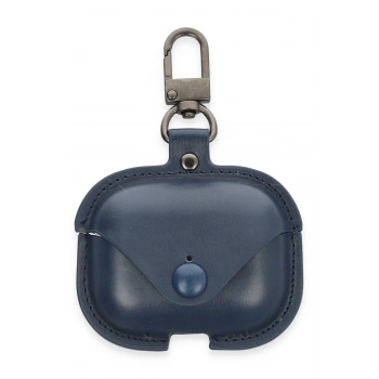 Airpods 3 (3.nesil) Çanta Deri Kılıf - Lacivert