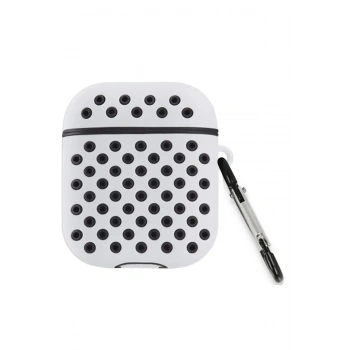 Airpods 3 (3.nesil) Spor Delikli Kılıf - Gri-Siyah