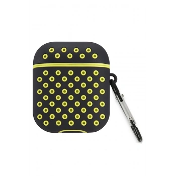 Airpods 3 (3.nesil) Spor Delikli Kılıf - Siyah-Sarı
