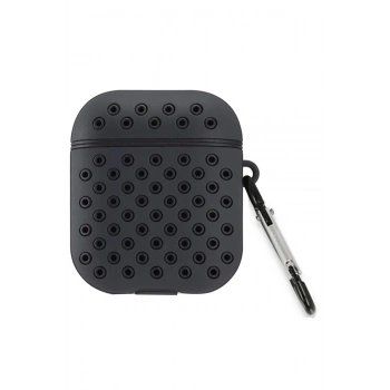 Airpods 3 (3.nesil) Spor Delikli Kılıf - Siyah-Siyah