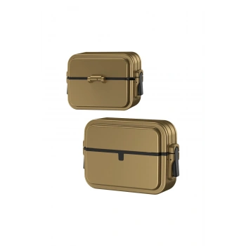 Airpods Pro 2 (2.nesil) 404 Kilitli Kılıf - Gold