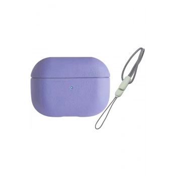 Airpods Pro 2 (2.nesil) 405 Deri Kılıf - Lila