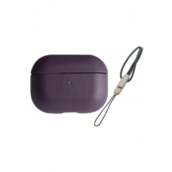 Airpods Pro 2 (2.nesil) 405 Deri Kılıf - Mor