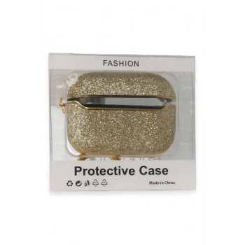 Airpods Pro 2 (2.nesil) Spell Simli Kılıf - Gold