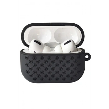 Airpods Pro 2 (2.nesil) Spor Delikli Kılıf - Siyah-Siyah