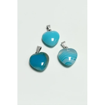 Akik Kalpli Doğaltaş Kolye Ucu Küçük 1,5 cm