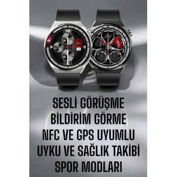 Akıllı Saat GPS VE NFC Özelliği Sesli Görüşme Dokunmstik Ekran