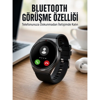 Akıllı Saat Nabız Sensörlü Bildirim Görebilen Spor Modları Gps Takibi Yeni Nesil